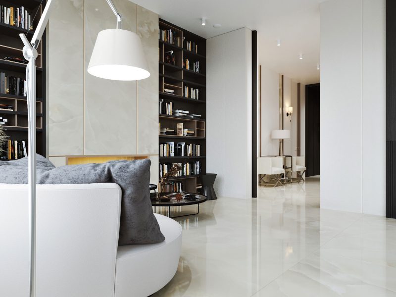 Дизайн квартиры в ЖК Rey Residence - гостиная