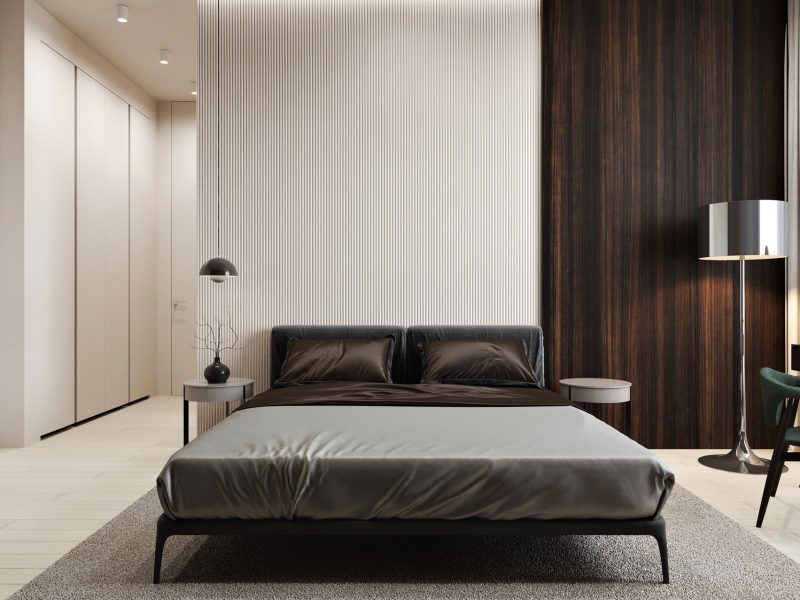 Дизайн квартиры в ЖК Rey Residence - Спальная
